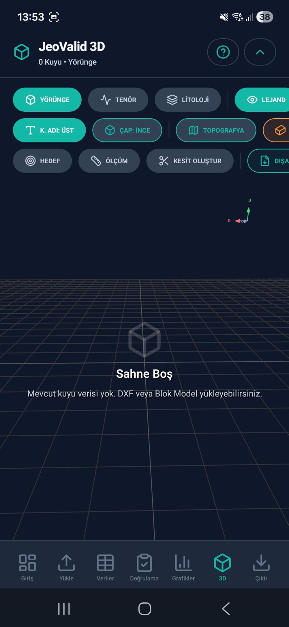 JeoValid uygulaması ekranı