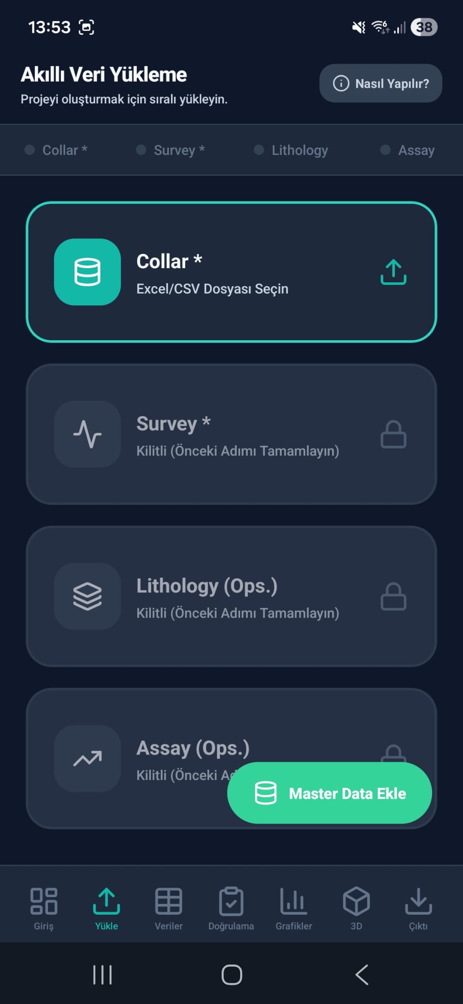 JeoValid uygulaması ekranı
